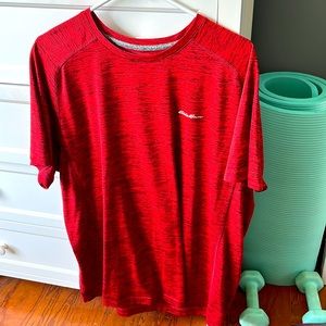 Red Eddie Bauer dry fit t shirt